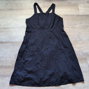 Banana Republic Ruched-Neck Midi Dress Size 20 (XXL) Navy Blue Tie Waist